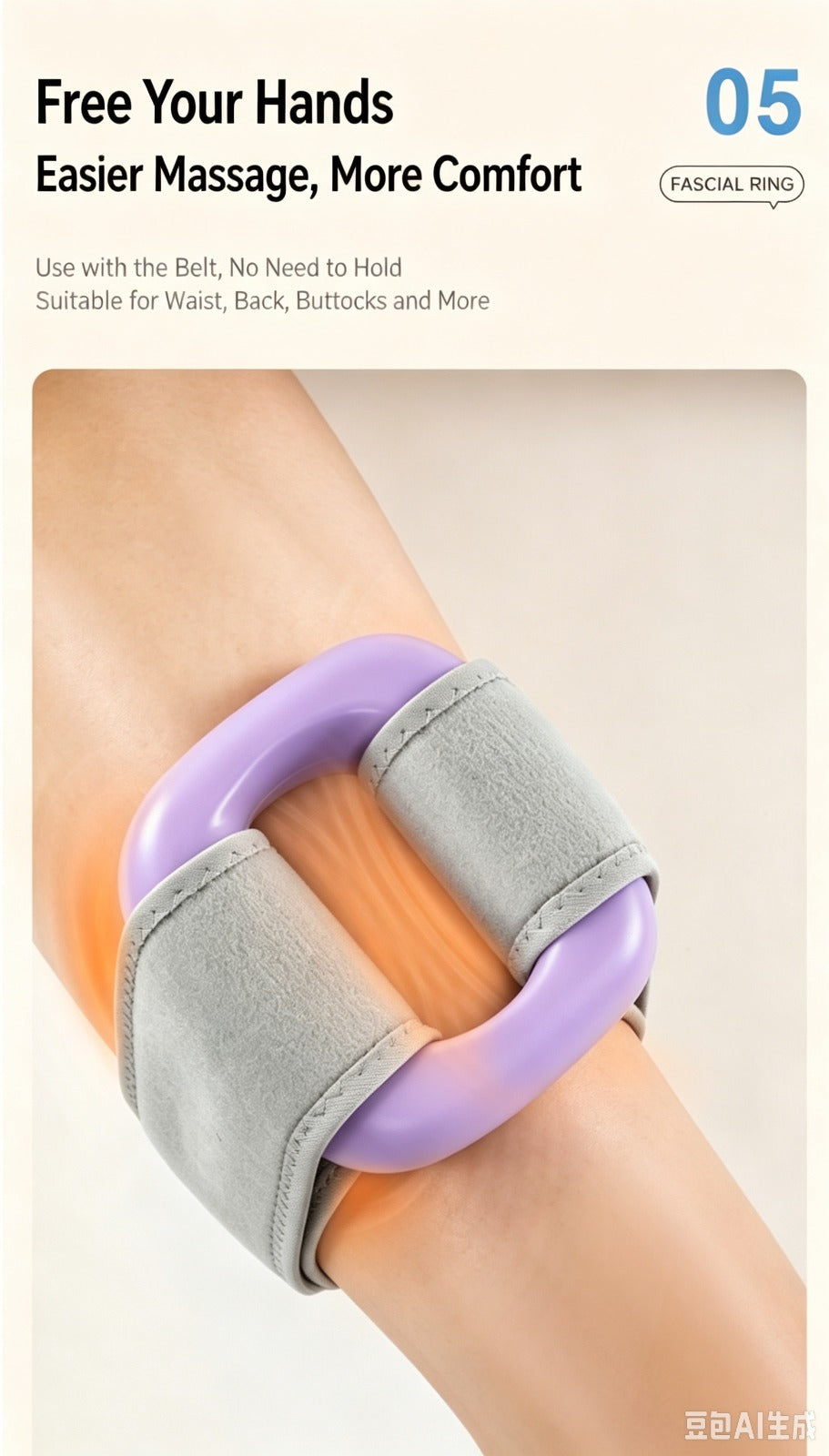 AddWin R10 Cordless Fascia Ring Massager