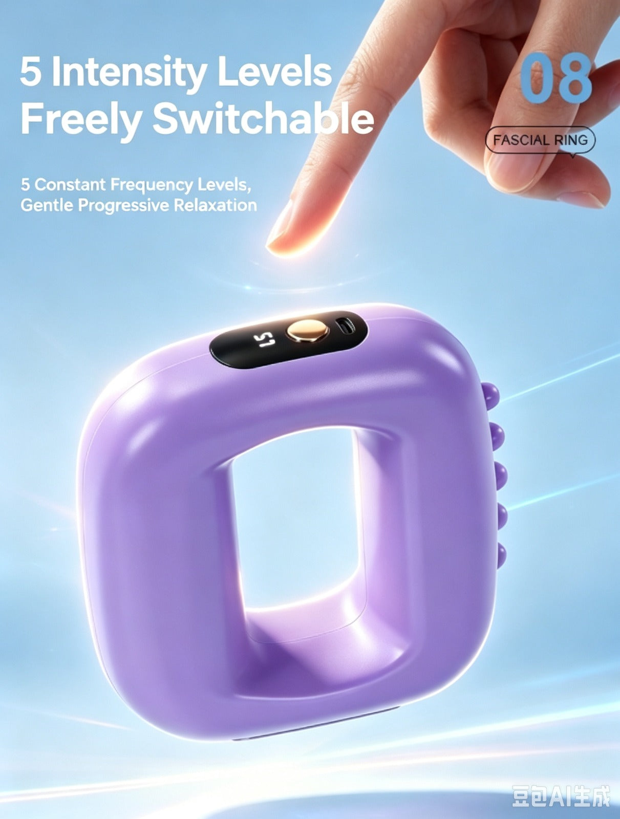 AddWin R10 Cordless Fascia Ring Massager